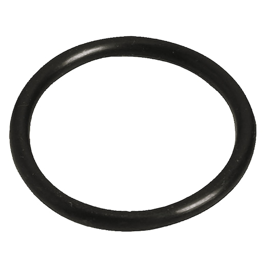 PROTO J07500R black rubber O-ring gasket photographed on white background, circular profile, hardware accessory.