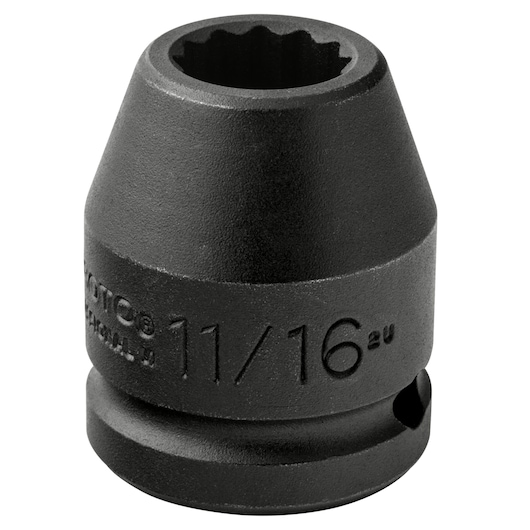 3/4 in. Drive 11/16 in. 12-Point Impact Socket