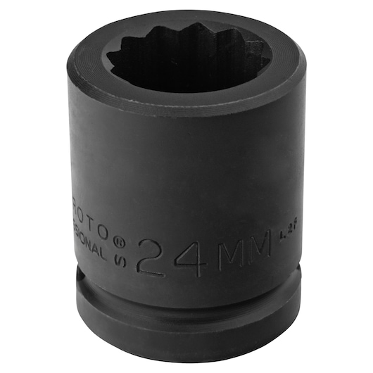 3/4 in. Drive 24mm 12-Point Impact Socket