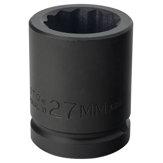 3/4 in. Drive 27mm 12-Point Impact Socket