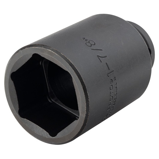 PROTO J07530L impact socket, six-point, black, close-up on white background.