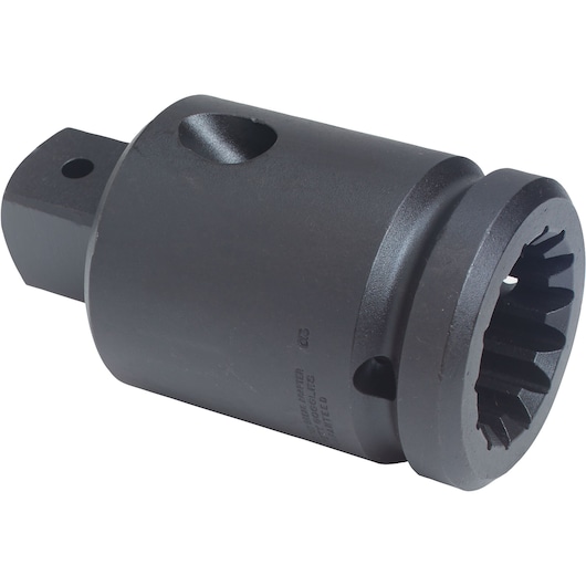 PROTO J09902 black industrial impact socket, angled view on white background.