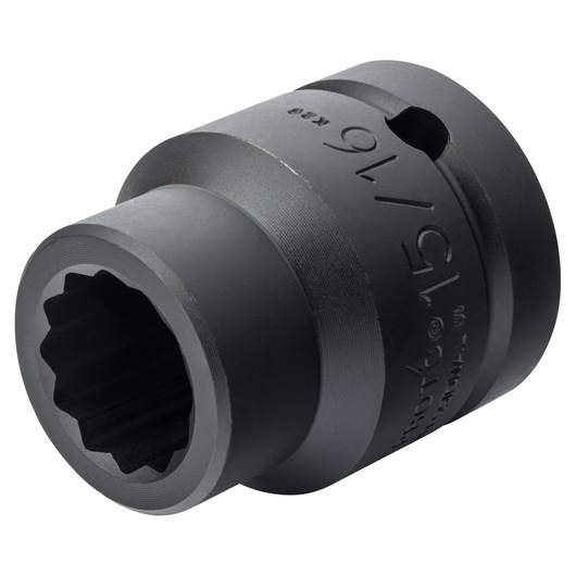 PROTO J10015T black industrial socket, 12-point, close-up photo on white background.
