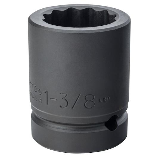PROTO J10022T impact socket, black finish, shown from front angle on white background.