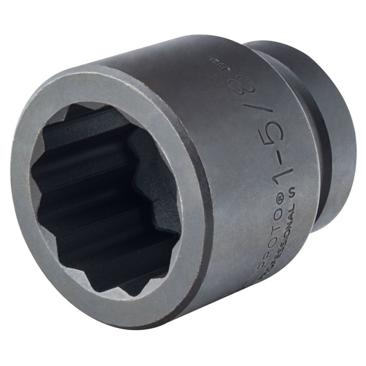 PROTO J10026T 12-point impact socket, dark gray finish, shown at an angle on white background.