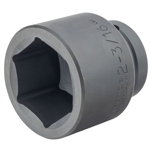 PROTO J10035 impact socket with 2-3/16 inch opening, side angle on white background.