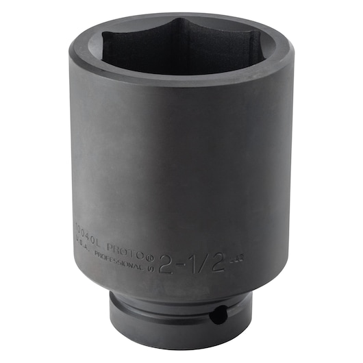 1 in. Drive 2-1/2 in. 6-Point Deep Impact Socket