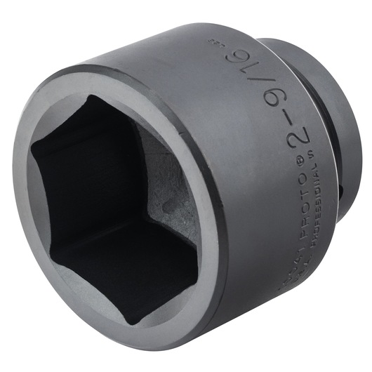 PROTO J10041 impact socket, matte black finish, close-up angle on white background.