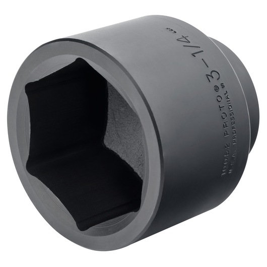PROTO J10052 large black impact socket, front angled view on white background.