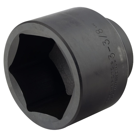 PROTO J10054 large black impact socket with 6-point opening, angled view on white background.