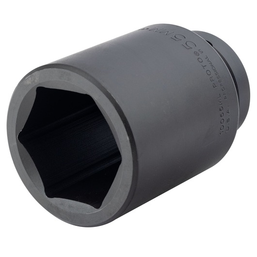 1 in. Drive 55mm 6-Point Deep Impact Socket