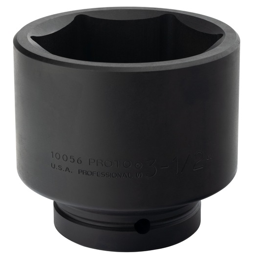 PROTO J10056 black industrial socket, front angle on white background.