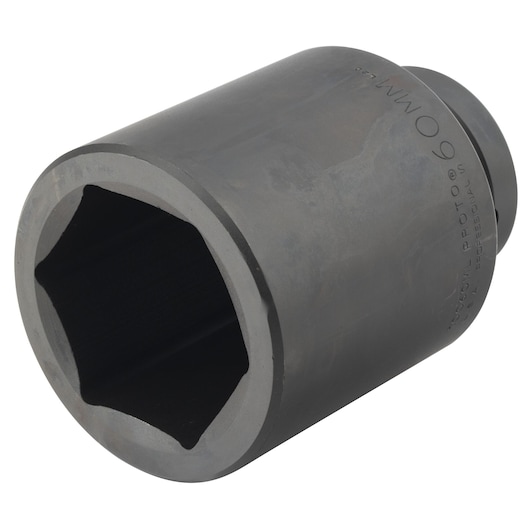 1 in. Drive 60mm 6-Point Deep Impact Socket