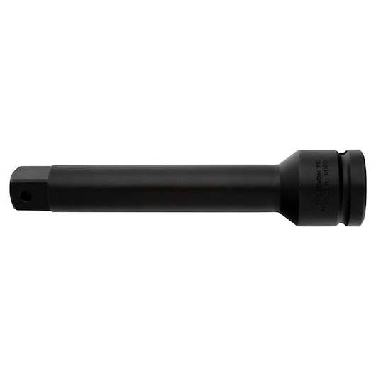 PROTO J10608 black impact socket extension, tool category, side angle on white background.