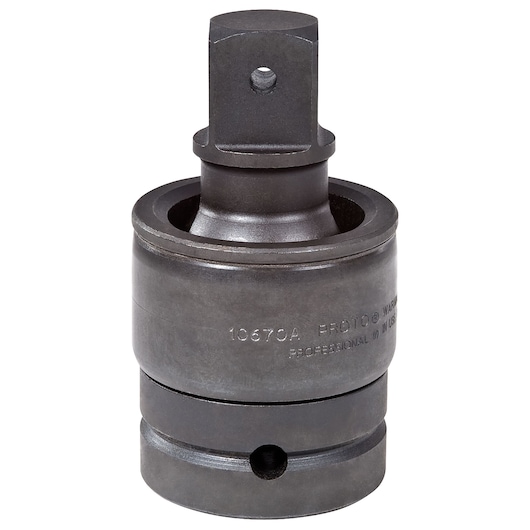 PROTO J10670A impact socket adapter, dark steel finish, photographed on white background, front angle.