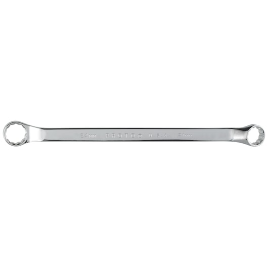 PROTO J1072M box-end wrench, 24mm, straight handle, chrome finish, top view on white background.