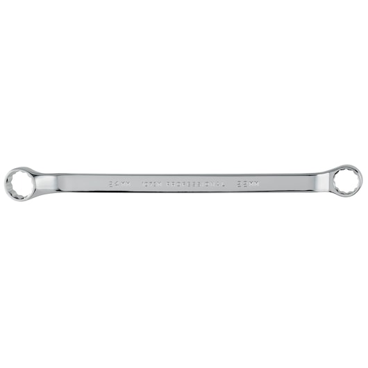 PROTO J1073M double box-end wrench, chrome finish, photography on white background.
