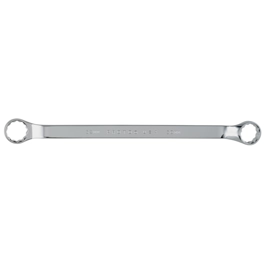 PROTO J1079M box end wrench with polished chrome finish, top view on white background.