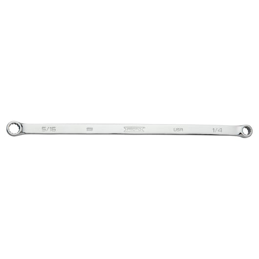 1/4 in. x 5/16 in. 15˚ Full Polish 12-Point Double Box Wrench