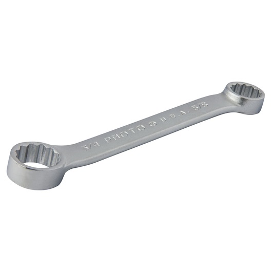 PROTO J1131 box-end wrench, silver metal, angled view on white background, tool with two ring ends.