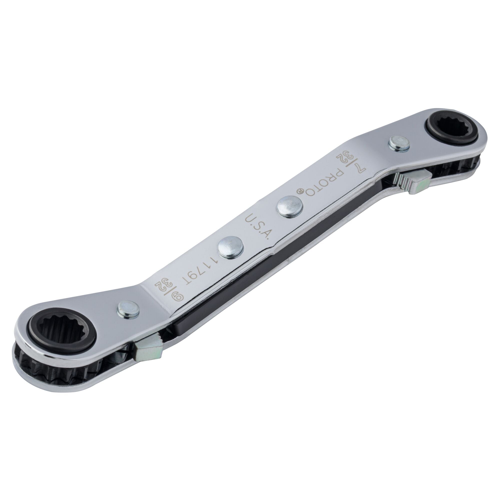 7/32 in. x 9/32 in. Offset Reversible 12-Point Ratchet Double Box