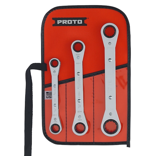 PROTO® 12-Point Ratchet Box Wrench Set (3 pc.)