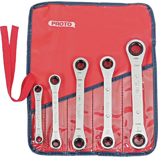 6 & 12-Point Metric Ratchet Wrench Set (5 pc.)