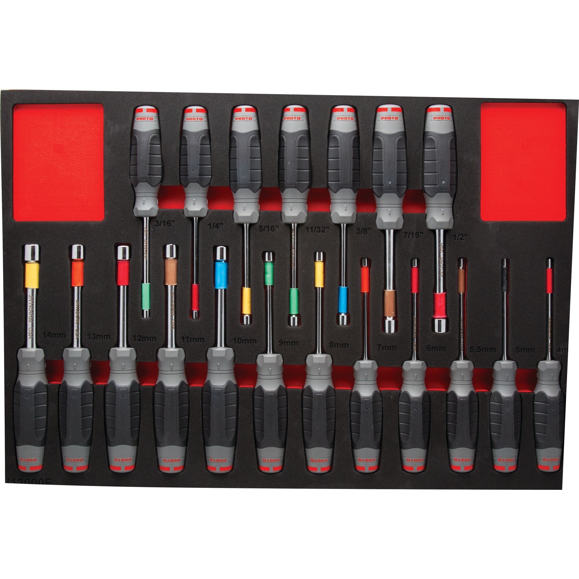 Velocity Duratek Nut Driver Set With Foam (19 pc.) | PROTO