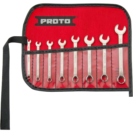 Satin 6-Point Short Combination Wrench Set (8 pc.)