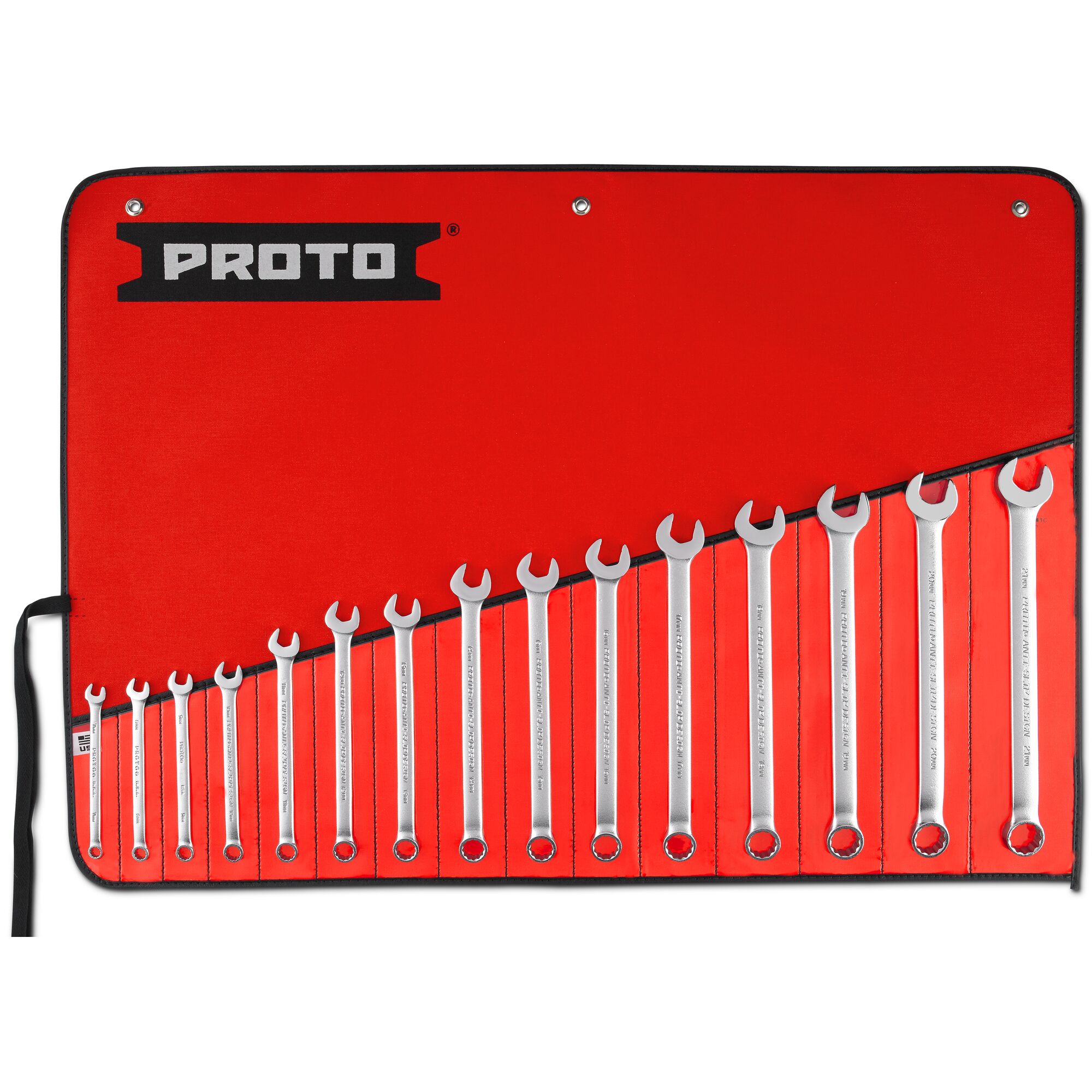12-Point Satin Metric Combination ASD Wrench Set (15 pc.) | PROTO