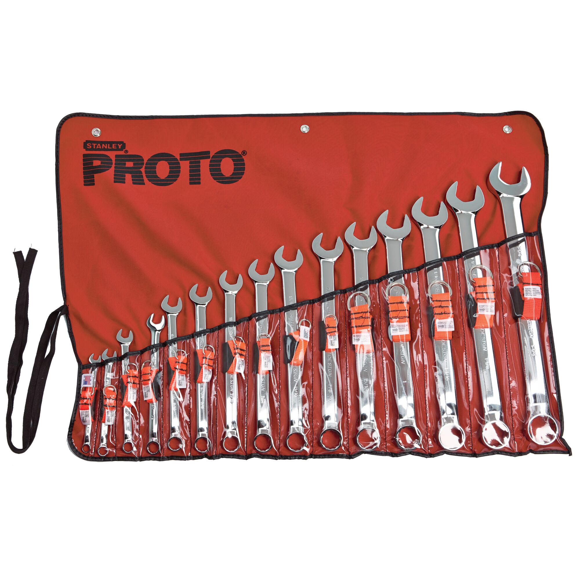 12-Point Satin Tethered Combination Wrench Set (15 pc.) | PROTO
