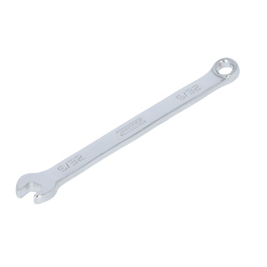 PROTO J1205EFM chrome combination wrench 5/32 inch, angled view, photography on white background.