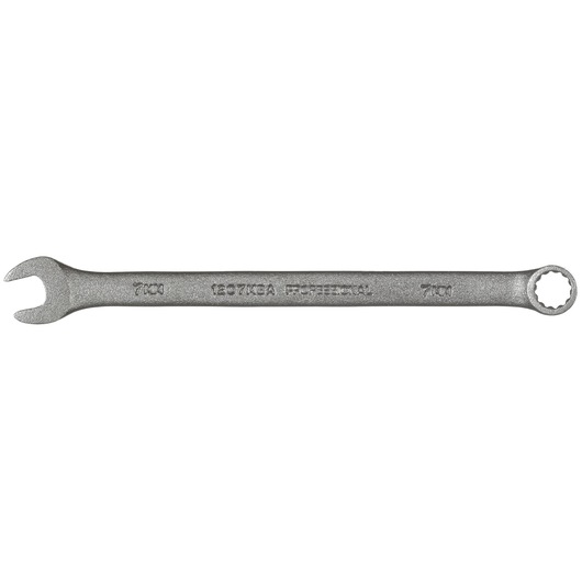 PROTO J1207MBA combination wrench, matte silver finish, shown flat on white background.