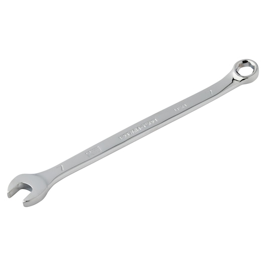 PROTO J1207MH-T500 combination wrench, polished chrome finish, 7mm, product photography, angled view.