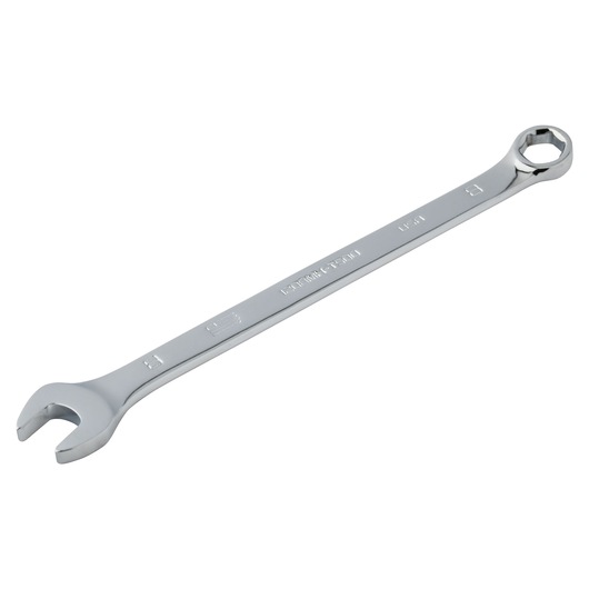 PROTO J1208MH-T500 chrome combination wrench, photography of tool angled on white background.