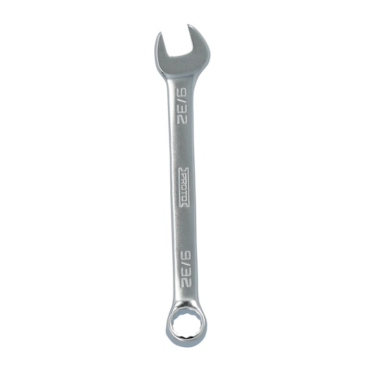 PROTO J1209EFM silver combination wrench 9/32 inch, front angle, on white background.