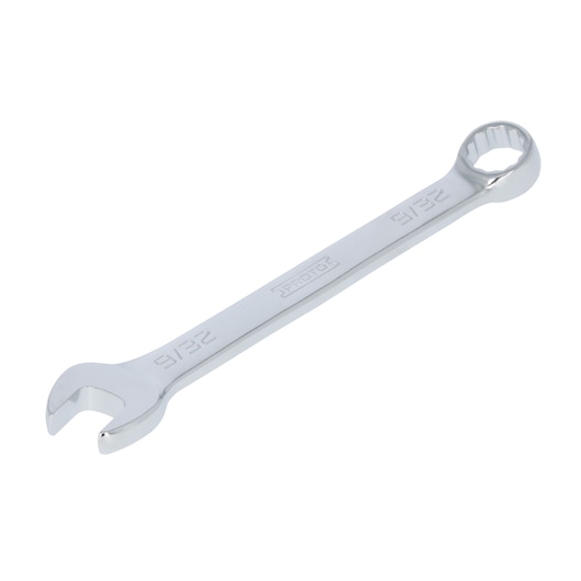 PROTO J1209EFM combination wrench, chrome finish, 9/32 size, angled view on white background.