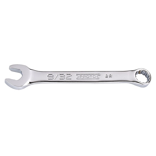 PROTO J1209ES combination wrench with chrome finish, 9/32 inch size, side angle on white background.