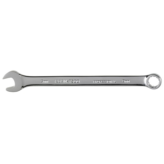 PROTO J1209M-T500 combination wrench, 9mm, chrome finish, front view on white background.