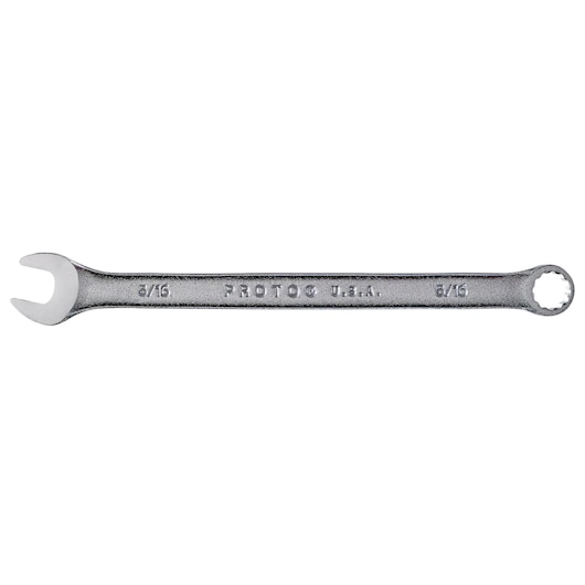 PROTO J1210A combination wrench, silver finish, 8/16 size, photography on white background, tool category.