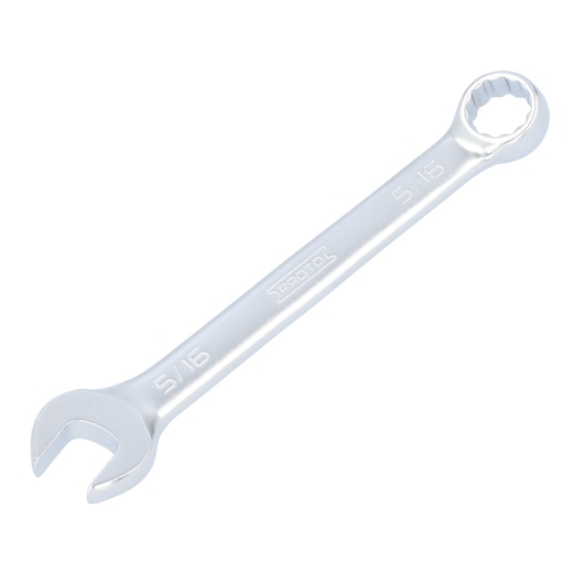 PROTO J1210EFM silver combination wrench 5/16 inch photography, angled on white background