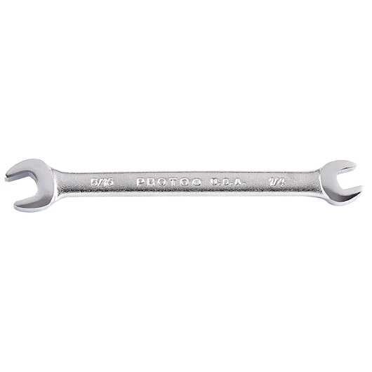 PROTO J1210ES double open-end wrench silver finish, photography, white background, tool category