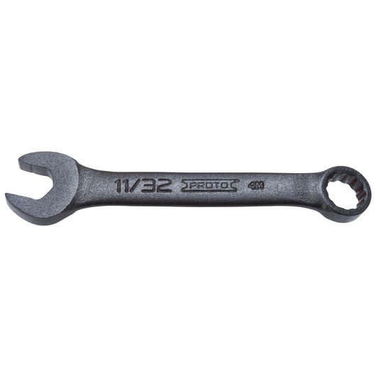 11/32 in. 12-Point Black Oxide Short Combination Wrench