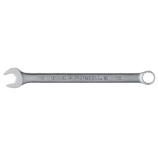 PROTO J1211MASD chrome combination wrench, 11mm size, side view, on white background