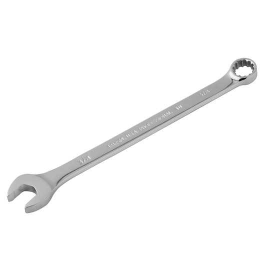 PROTO J1212SPL combination wrench, chrome finish, 3/8 inch, angled view on white background.