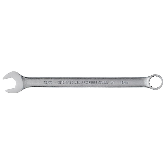 PROTO J1213MASD combination wrench, 13mm, silver, flat white background, photography of hand tool.