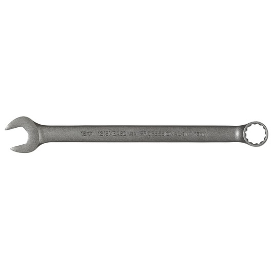 PROTO J1218MBASD combination wrench, matte silver finish, photo on white background, tool category.