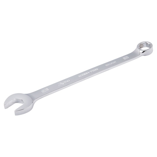 PROTO J1219MH-T500 combination wrench, silver finish, open-end and box-end, angled view on white background.