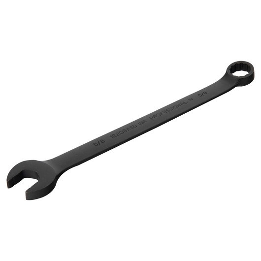 PROTO J1220BASD black combination wrench with open and box end, angled on white background.