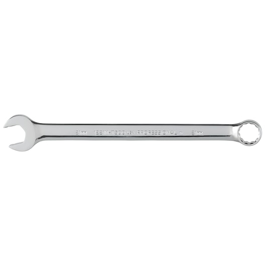 PROTO J1221M-T500 combination wrench, polished chrome finish, 21 mm, flat view on white background.